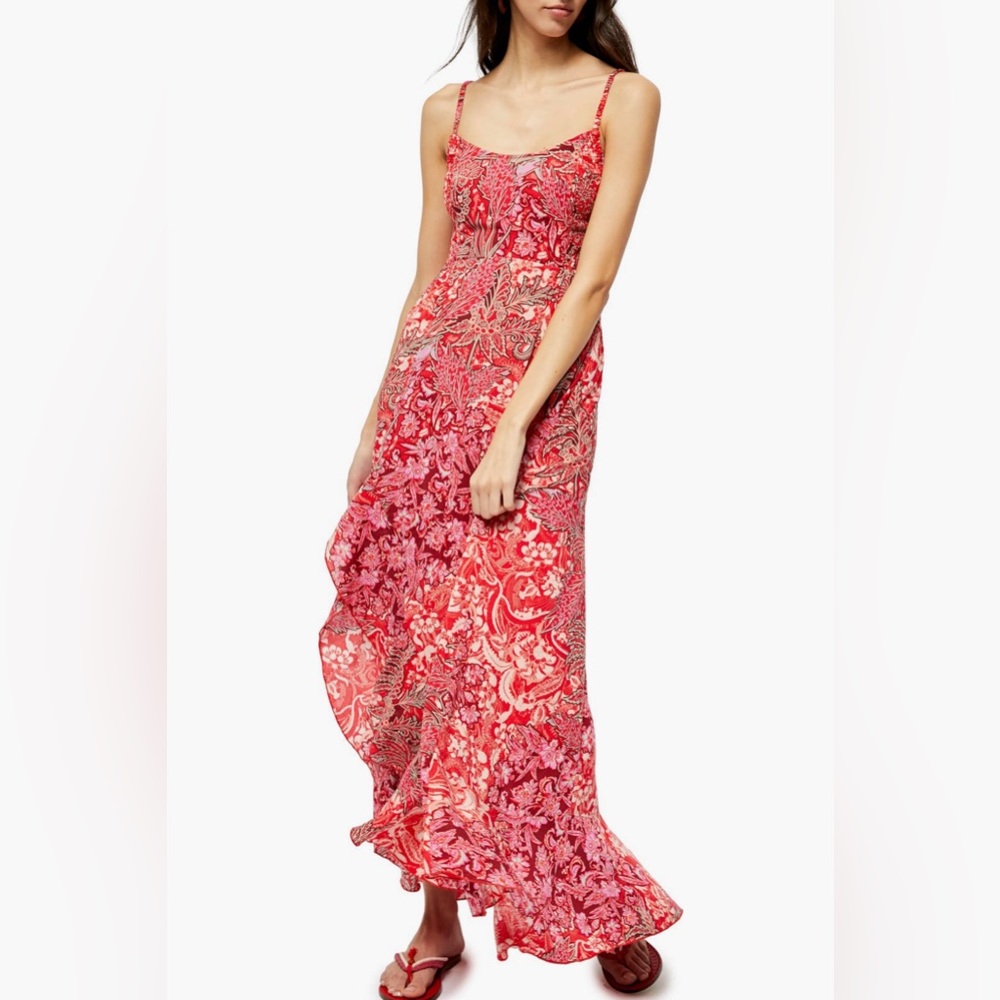 Free People Forever Yours Smocked Slipdress- size XS